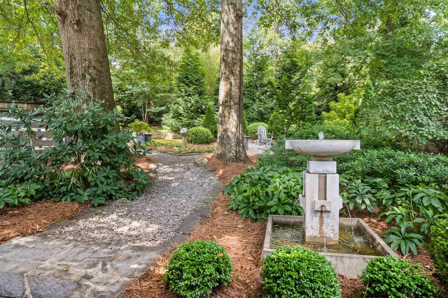 Tranquil fountain - Atlanta home improvements that add value