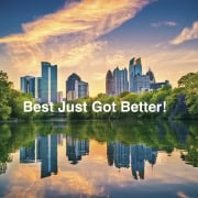 Atlanta Skyline at dusk, Georgia. USA.
